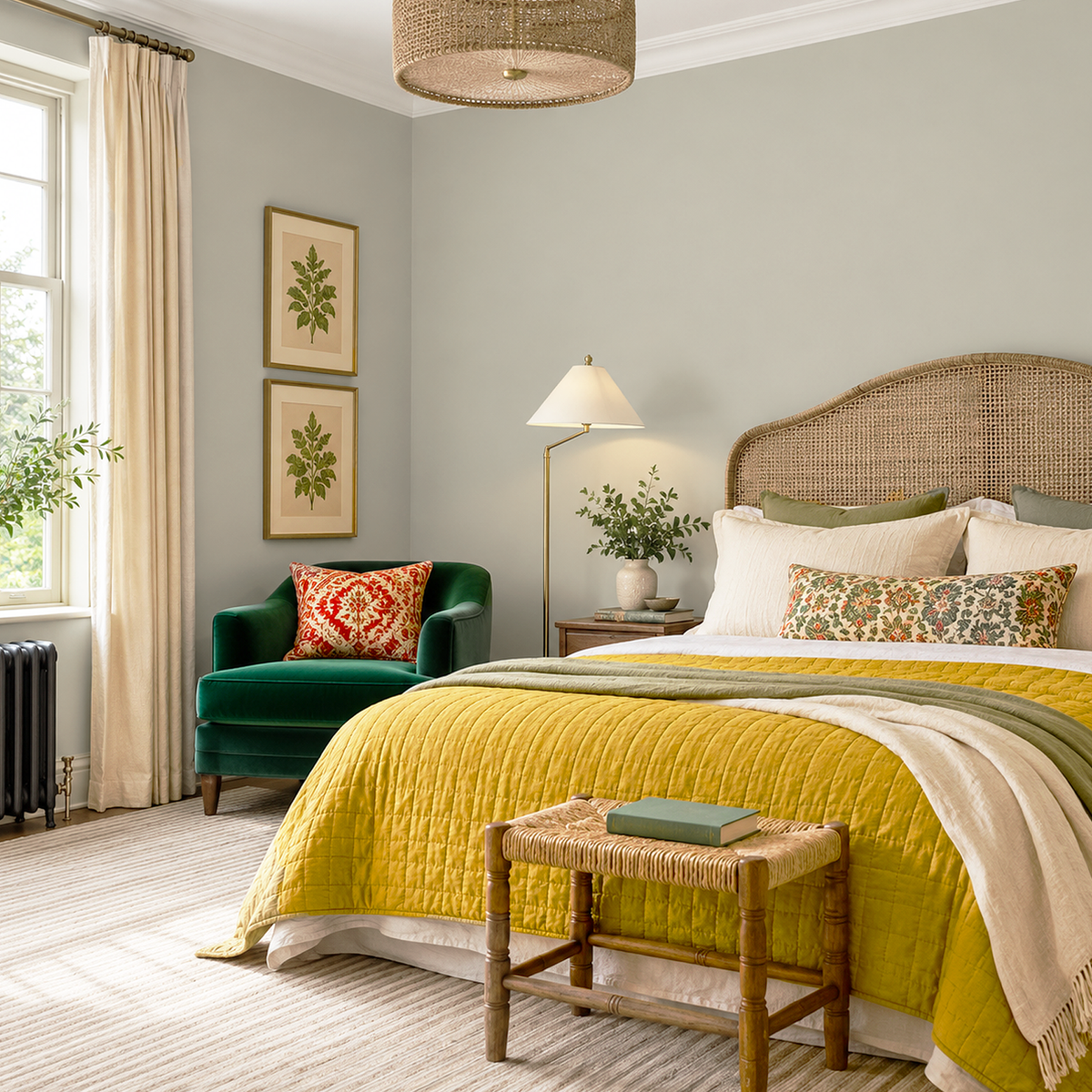 northern cliffs painted bedroom