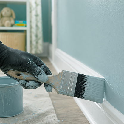 ocean city blue paint brush