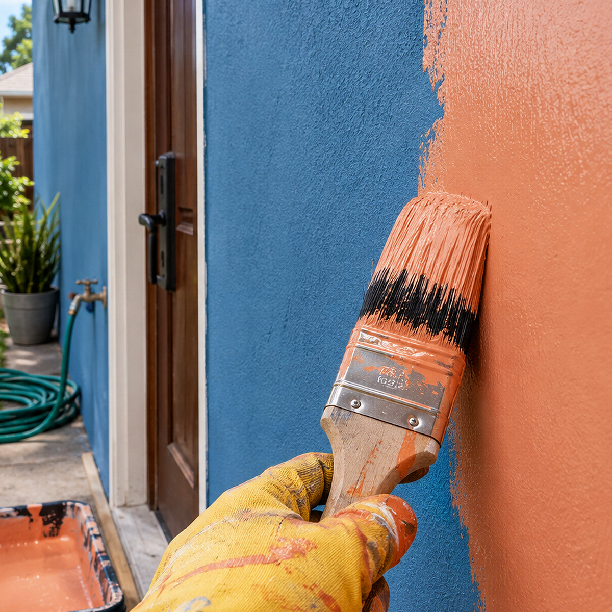 orange blossom paint brush