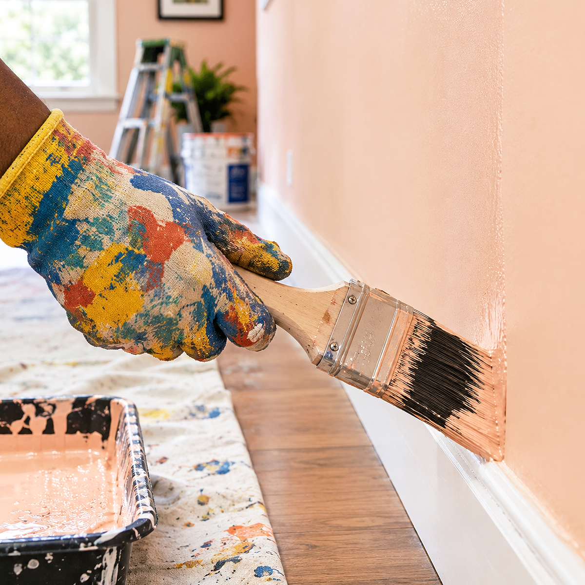 orange creamsicle paint brush