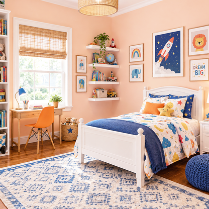 orange creamsicle painted nursery