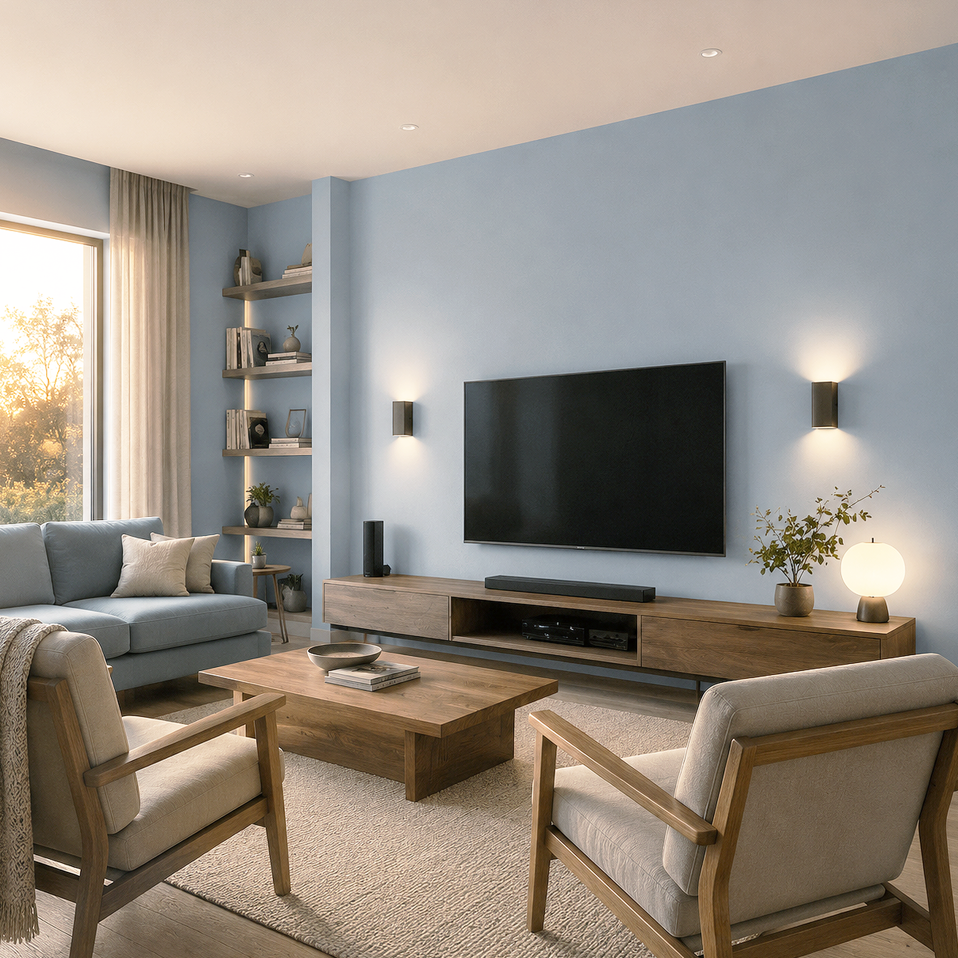 oxford gray painted living room