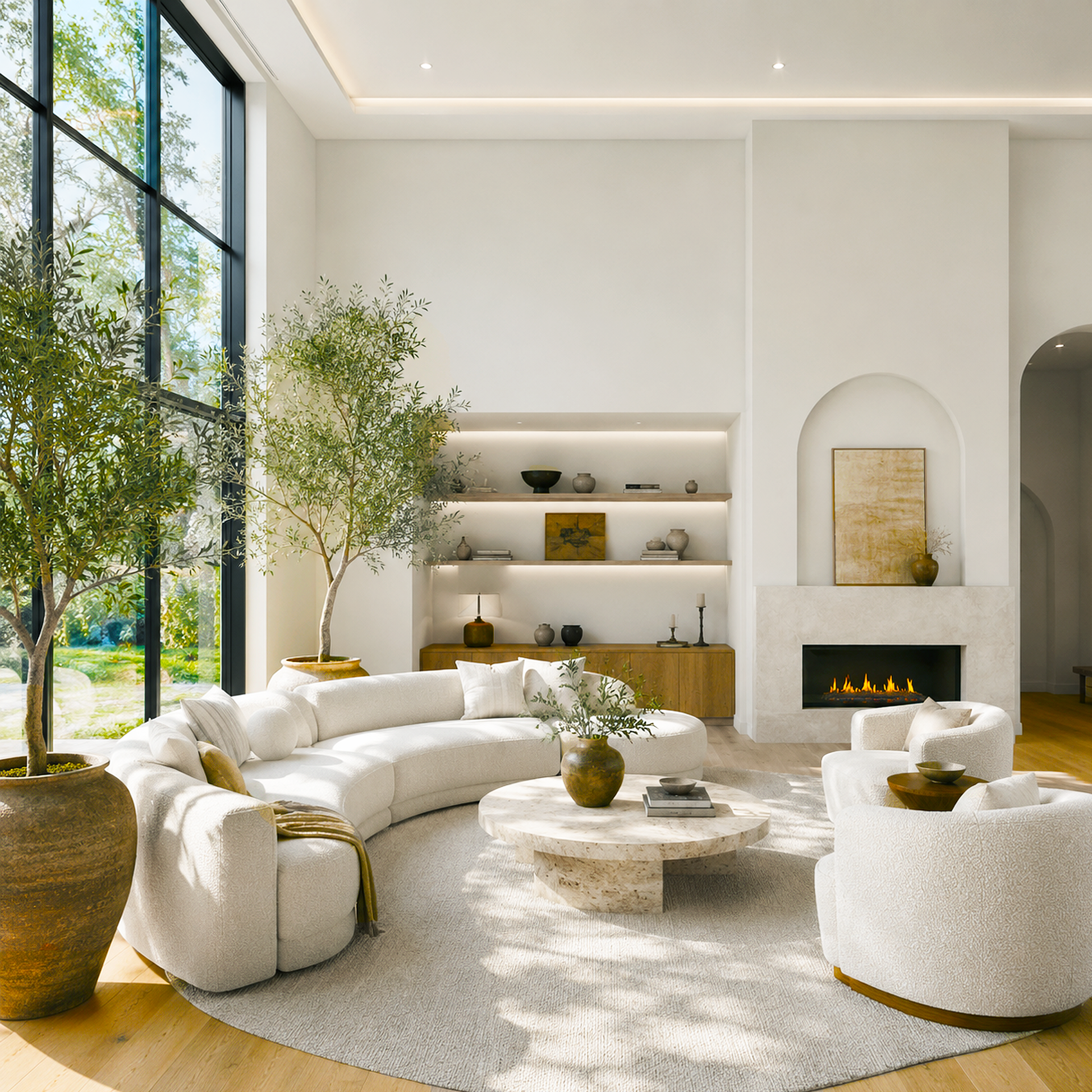 pale oak painted living room
