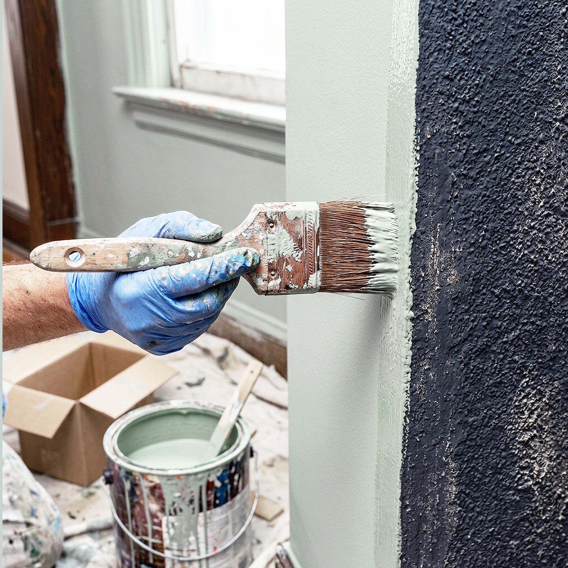 pale smoke paint brush
