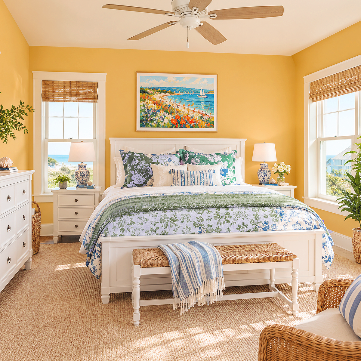 pan for gold painted bedroom