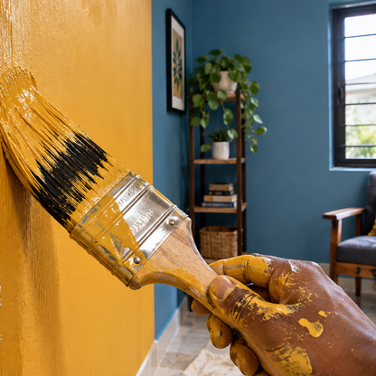 peanut butter paint brush