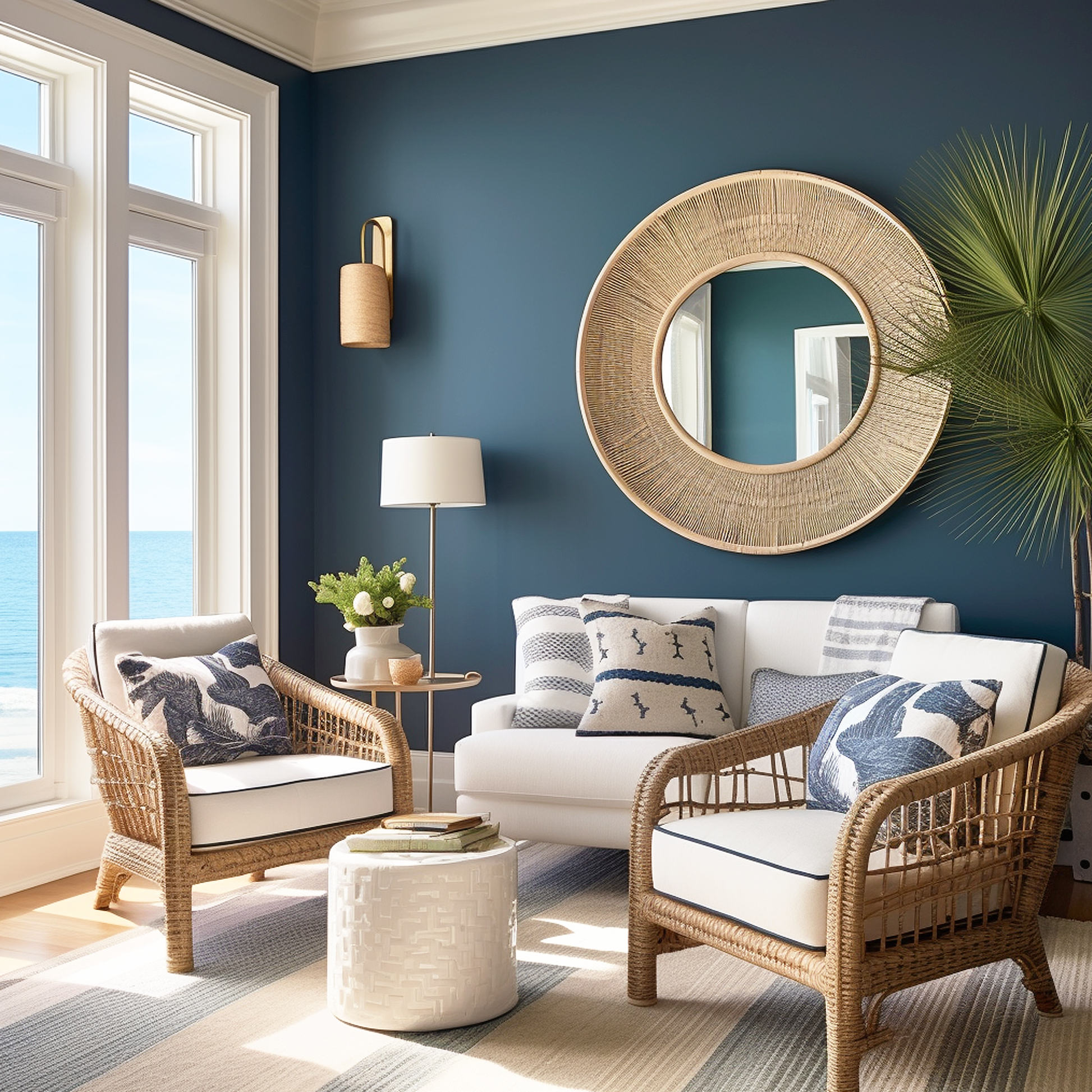 philipsburg blue painted living room