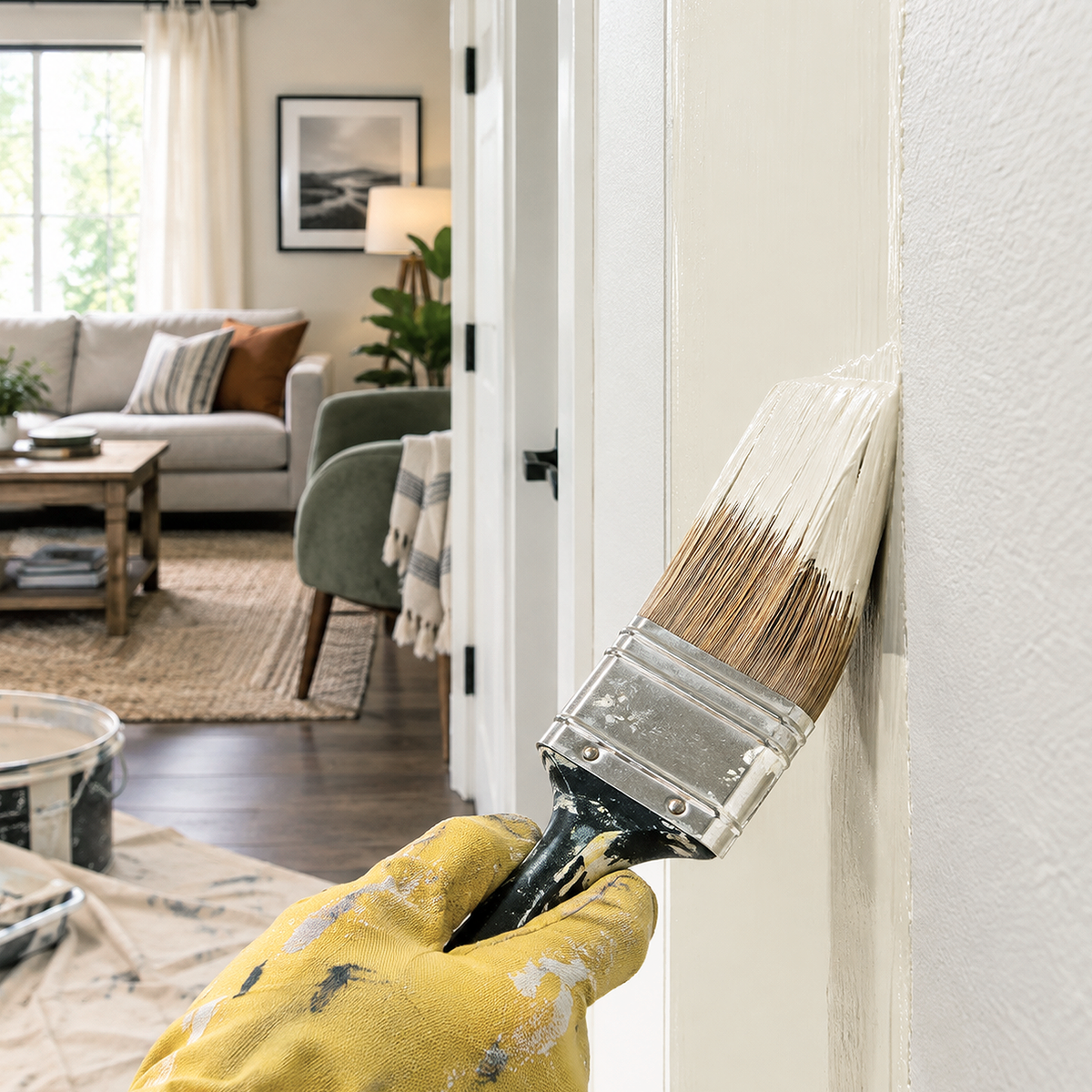 plaster of paris paint brush
