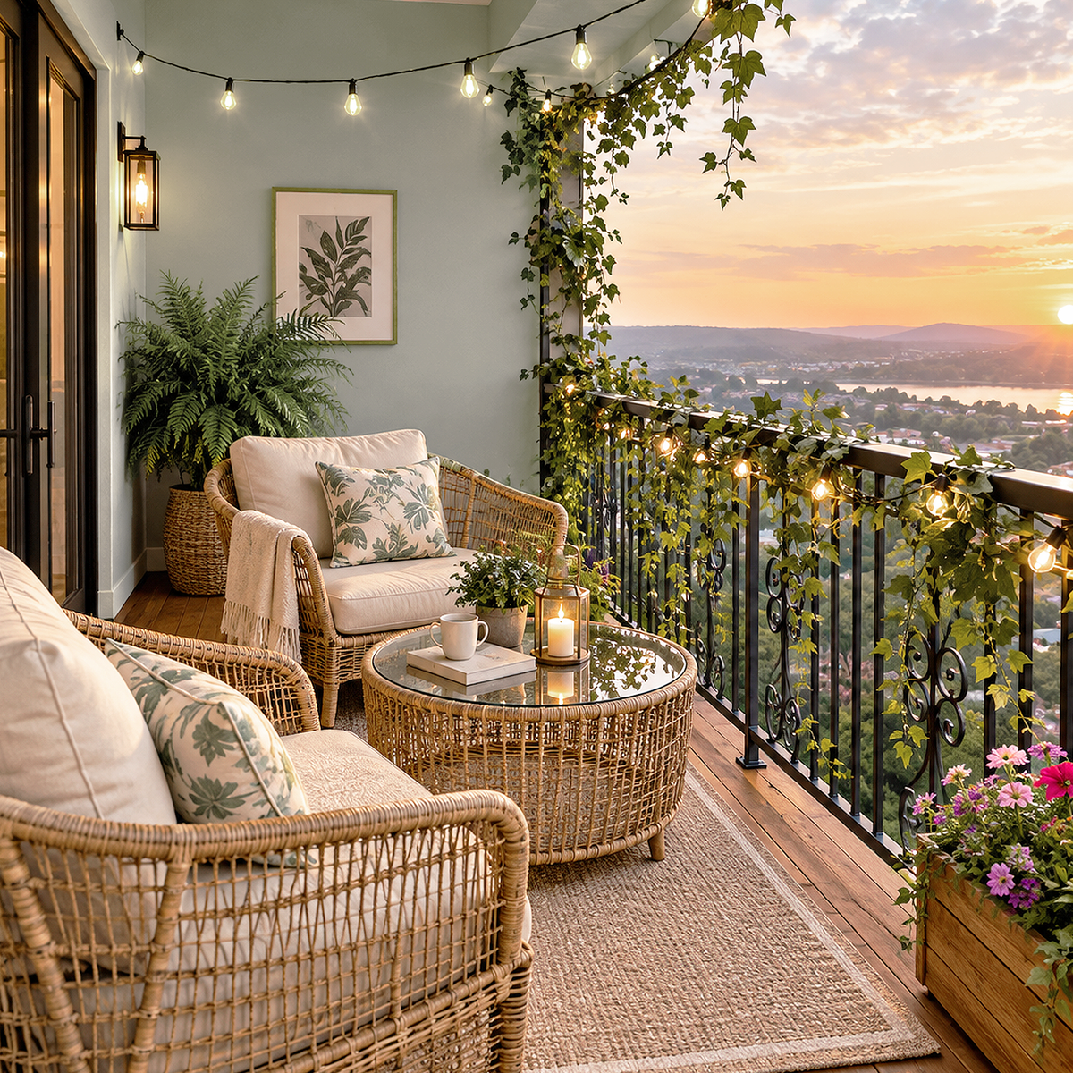 platinum gray painted balcony