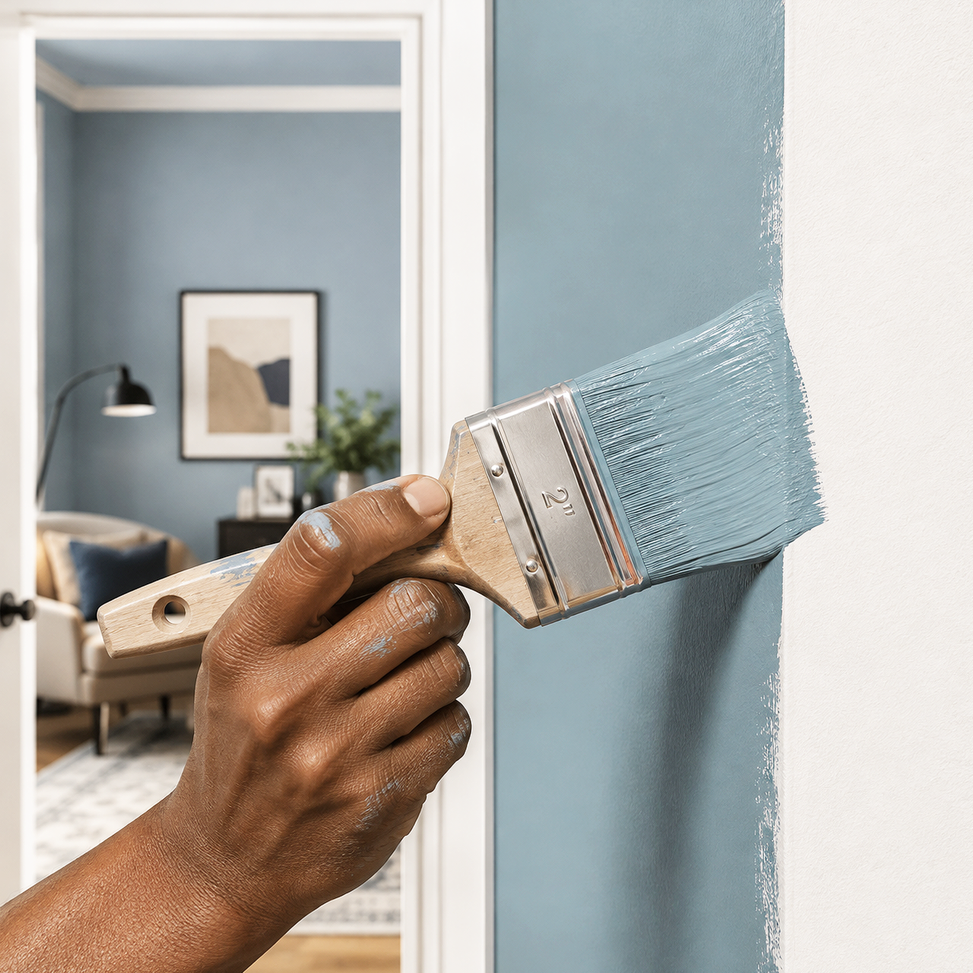 polaris blue paint brush