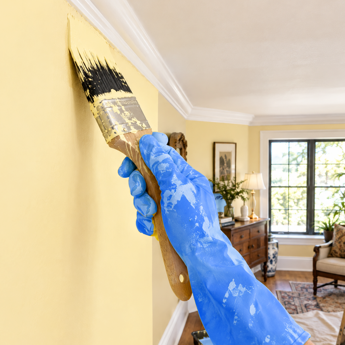popcorn kernel paint brush