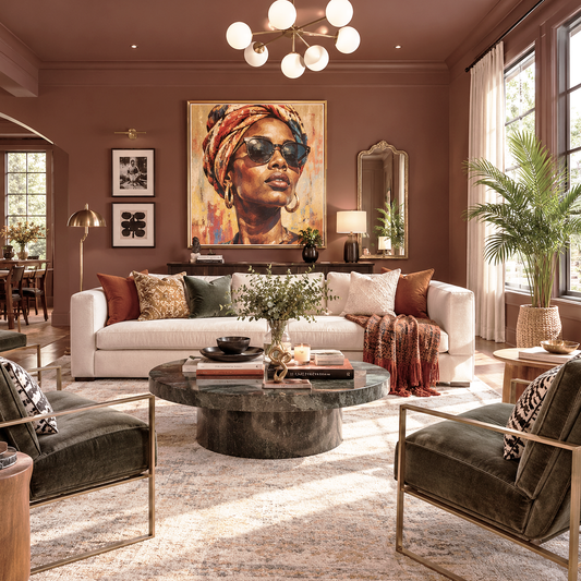 pumpernickel painted living room