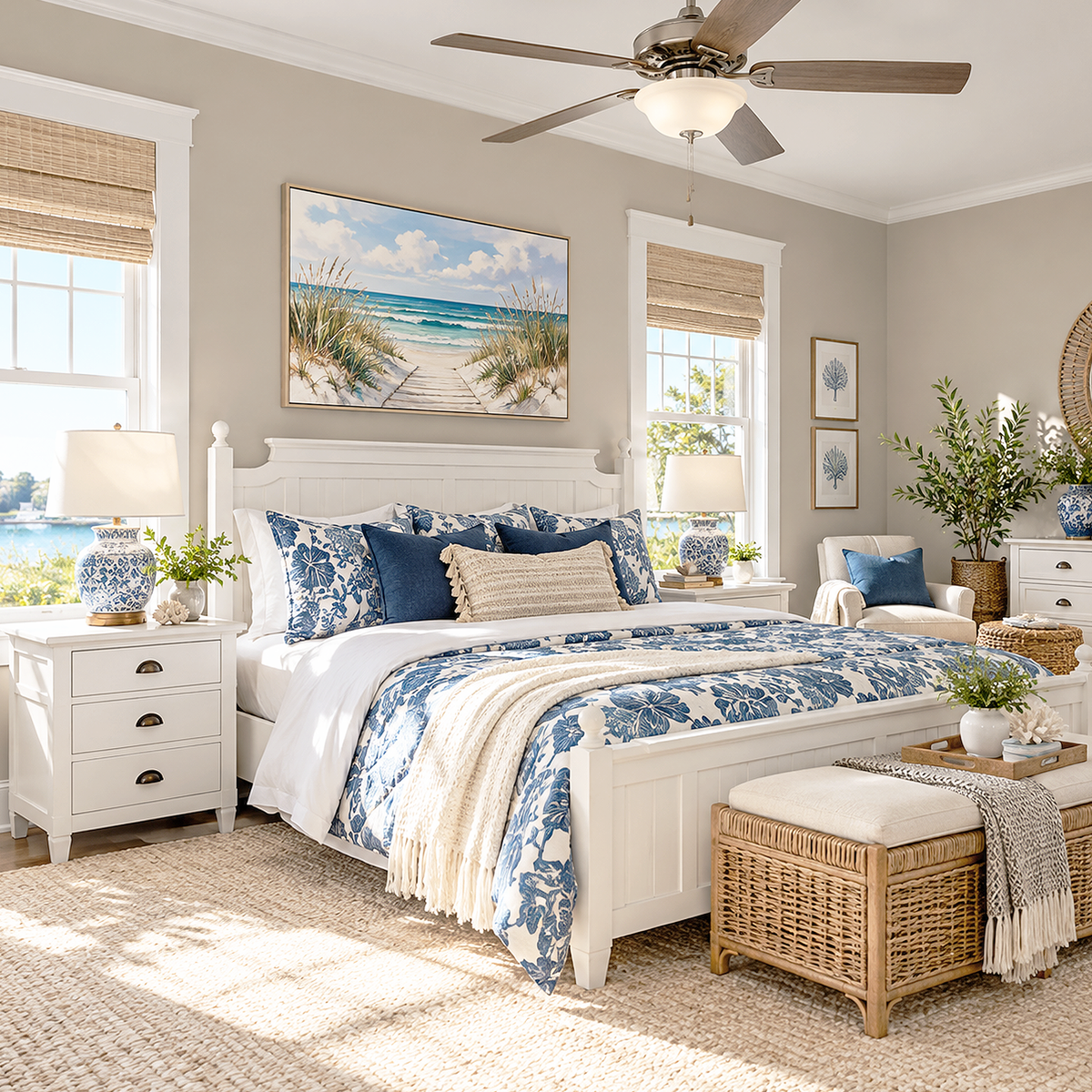 quicksand painted bedroom