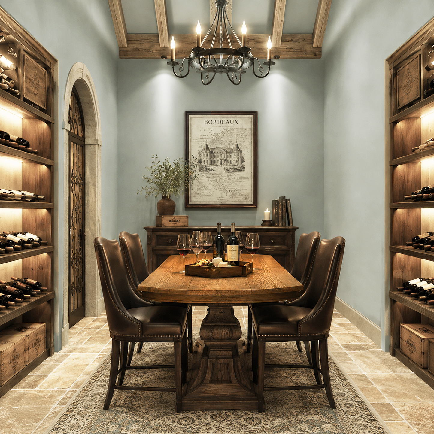 quiet moments painted wine cellar