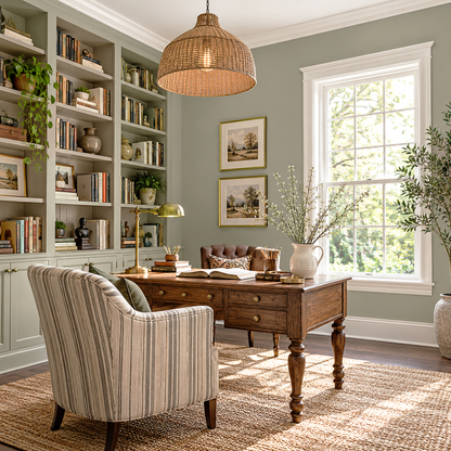 river gorge gray painted home office