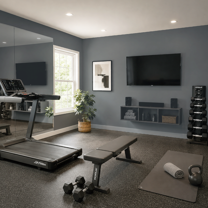rocky coast painted gym