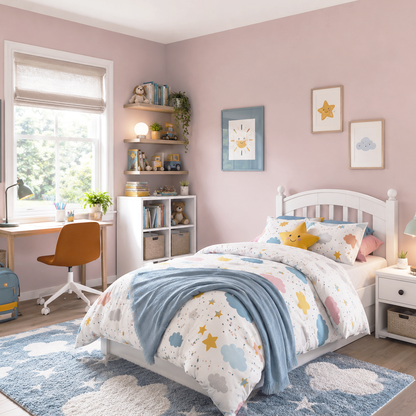 rose bisque painted nursery