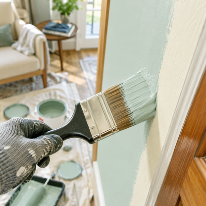 sage tint paint brush