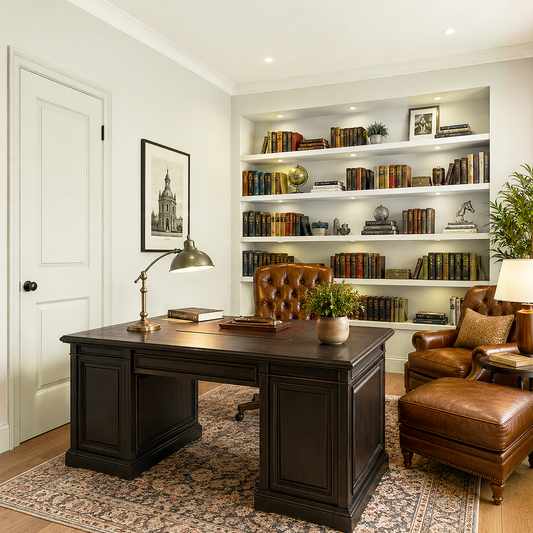 seapearl painted home library