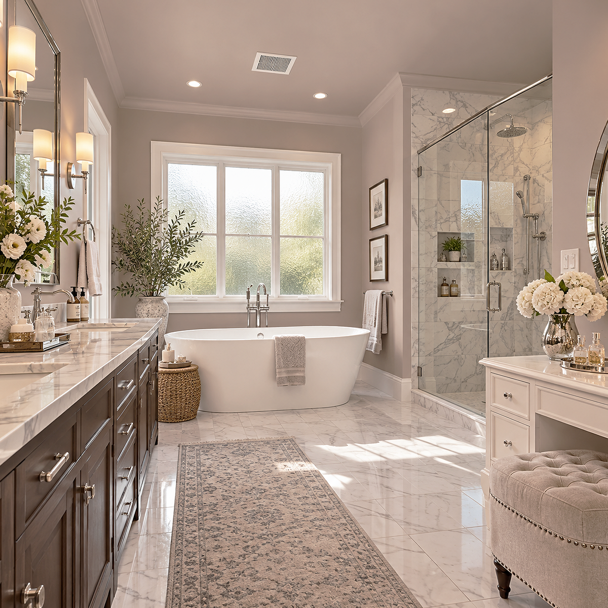 seaside sand painted bathroom