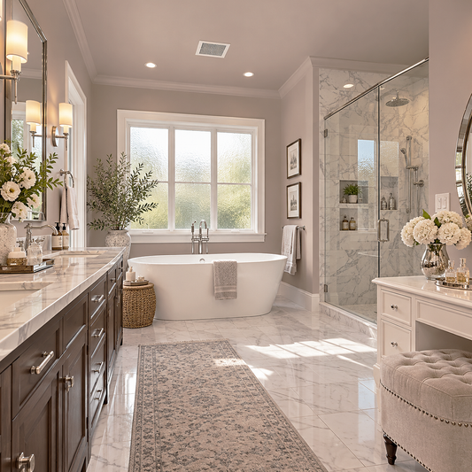 seaside sand painted bathroom
