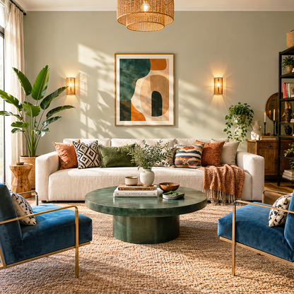 senora gray painted living room