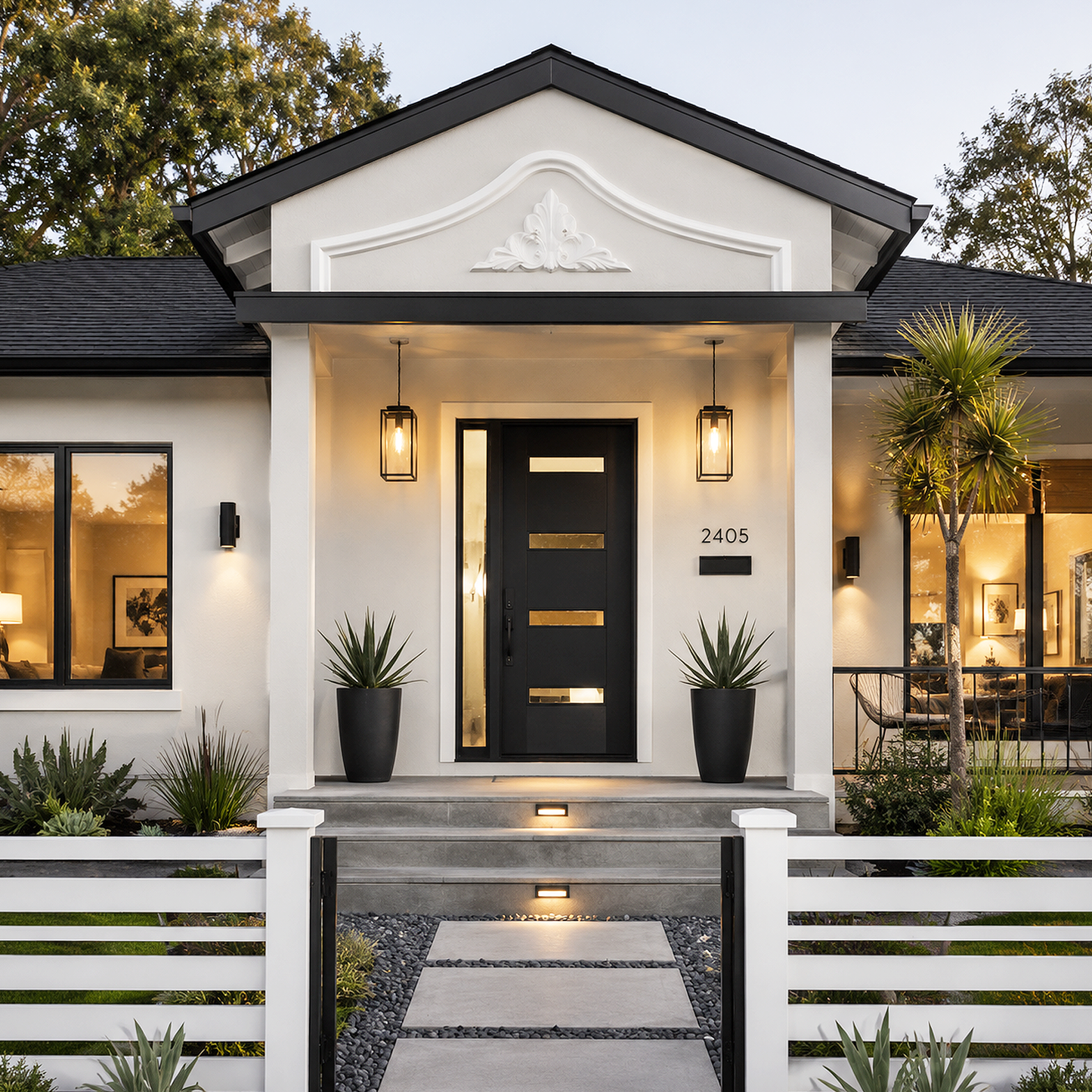 shoreline painted entryway