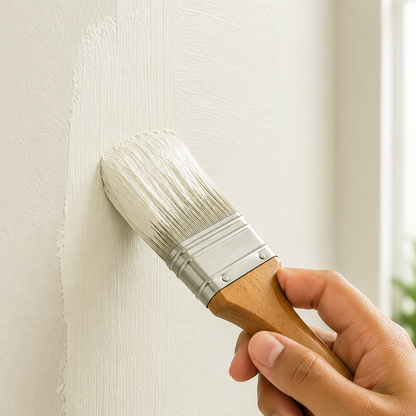 silver satin paint brush