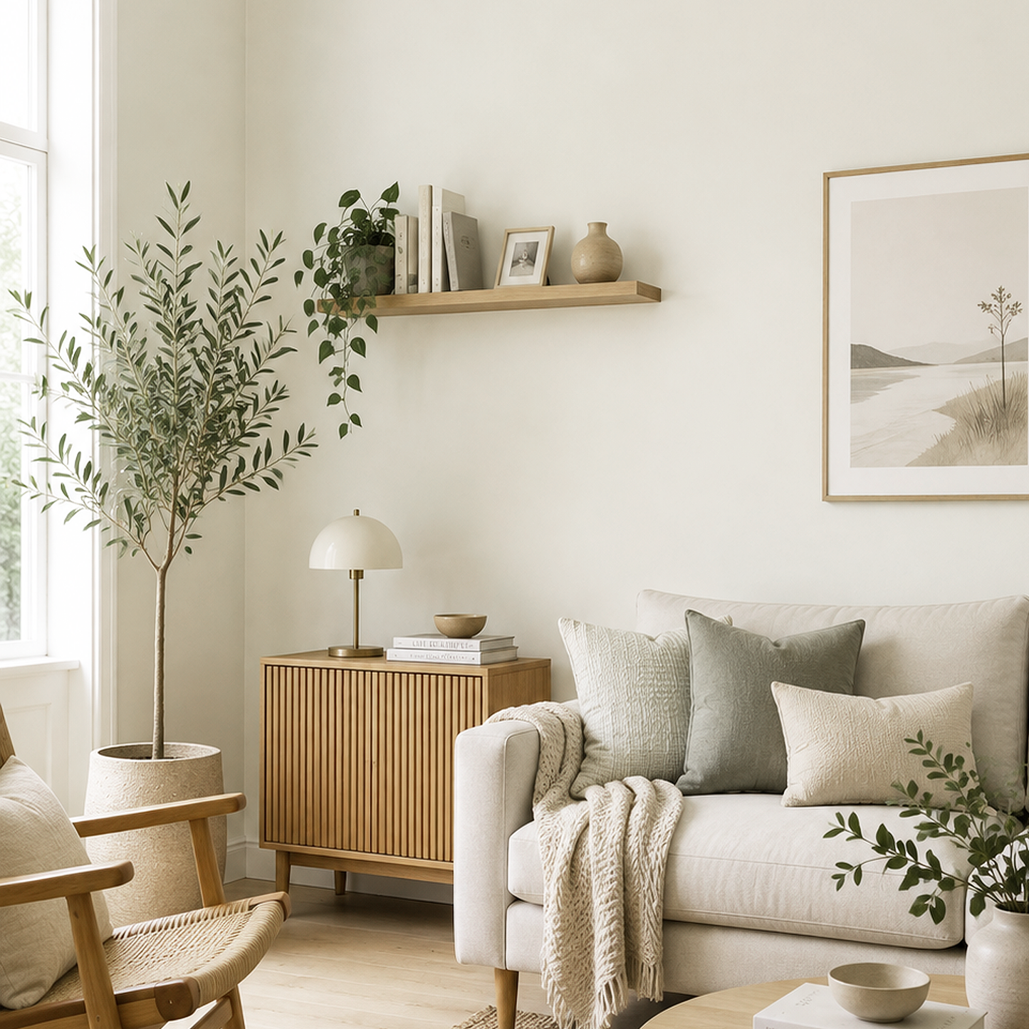 silver satin painted living room