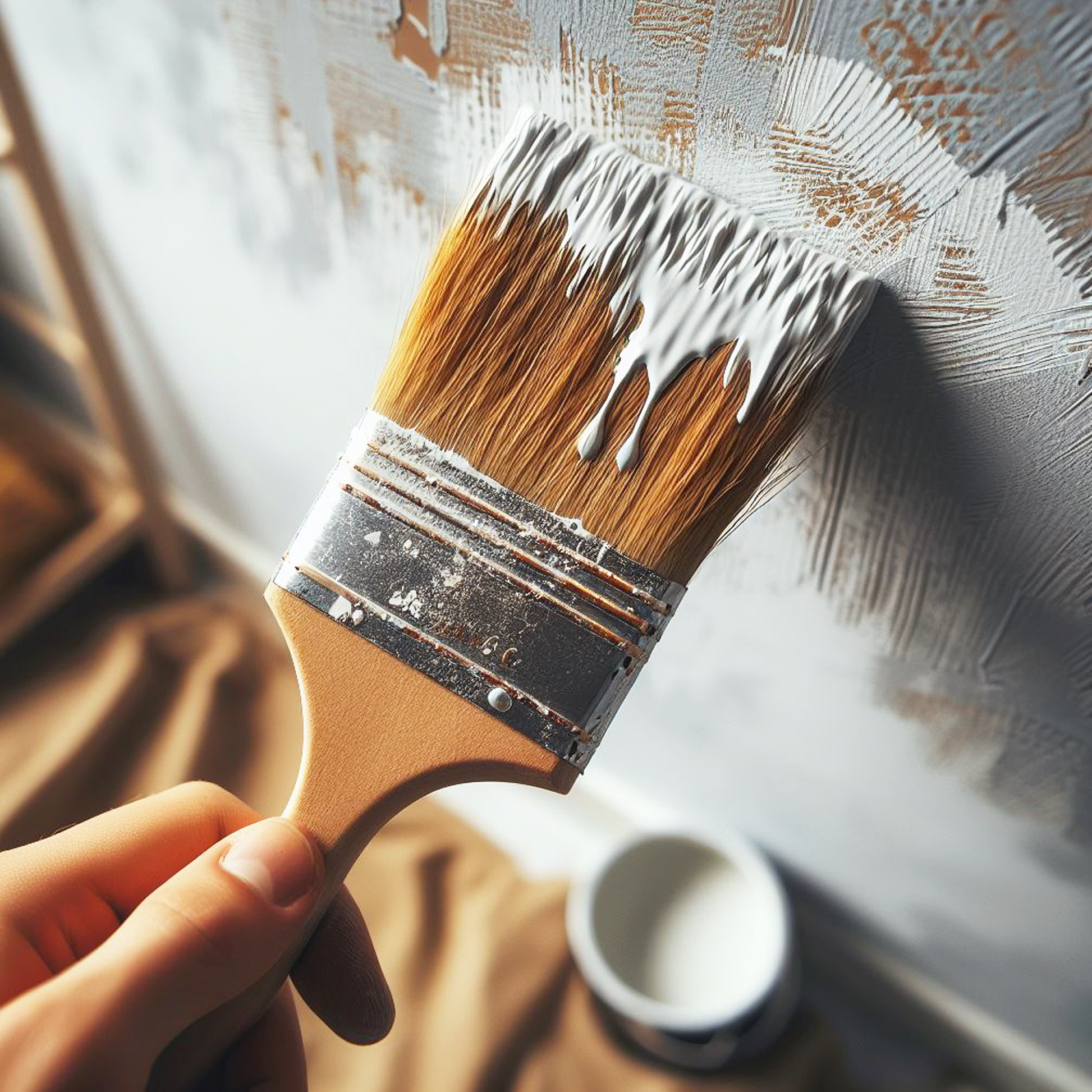 simply white paint brush