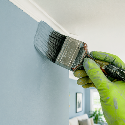 slate blue paint brush