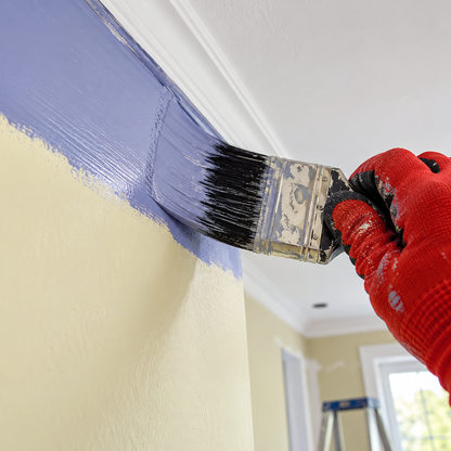 softened violet paint brush