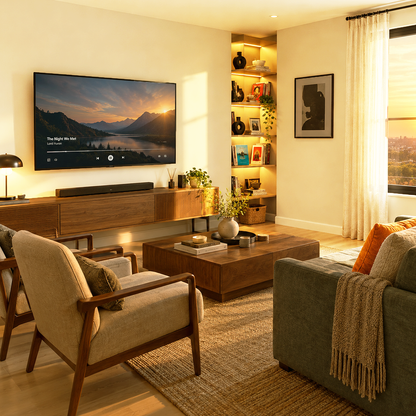 soleil painted living room