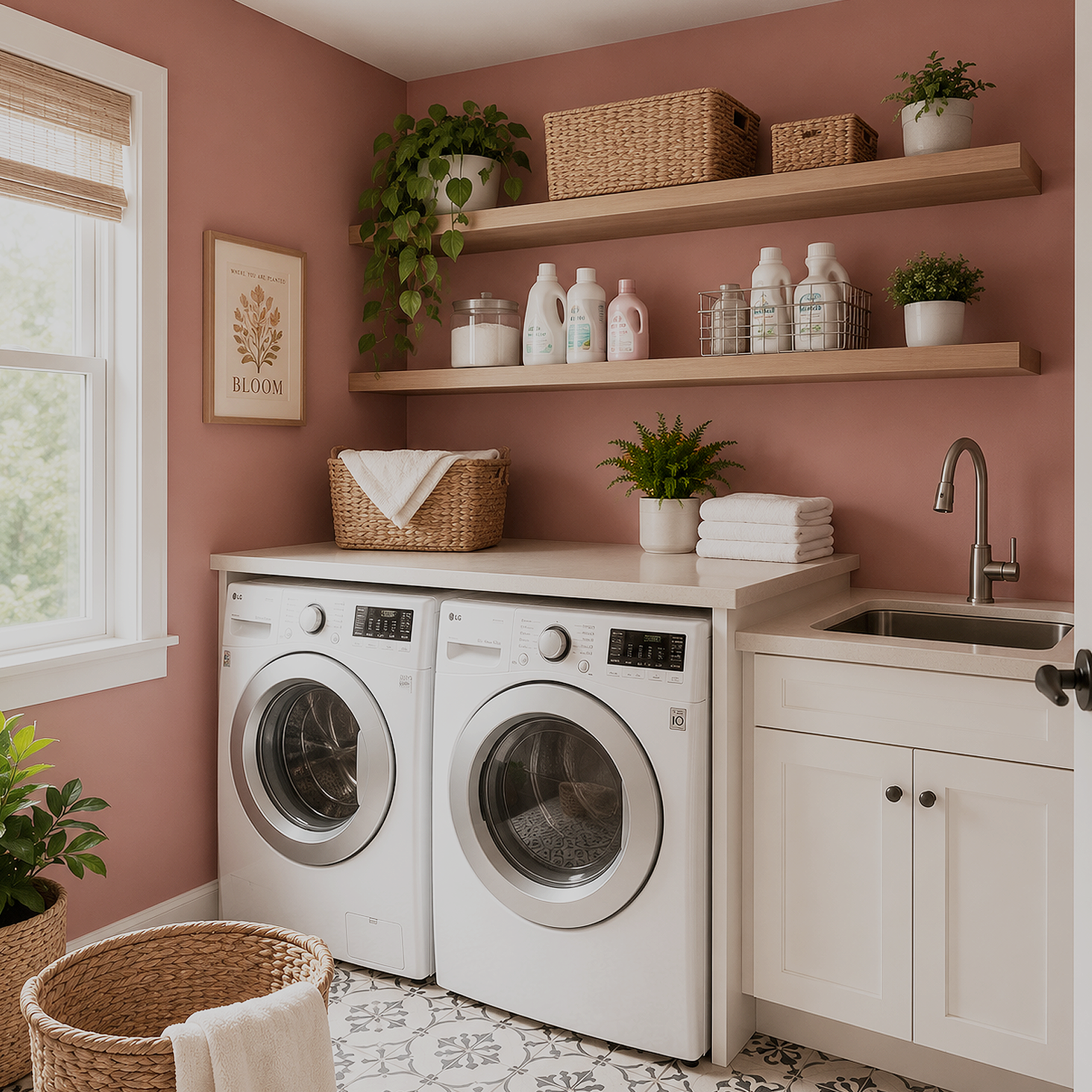 spiced apple cider painted laundry rooom