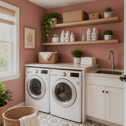 spiced apple cider painted laundry rooom