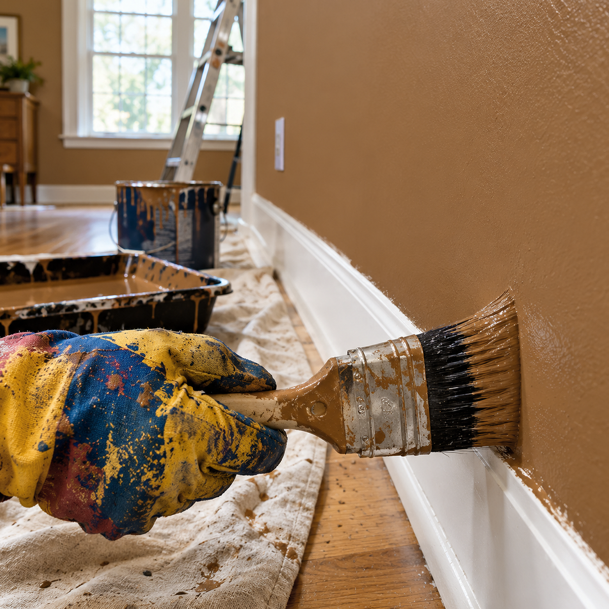spiced rum paint brush