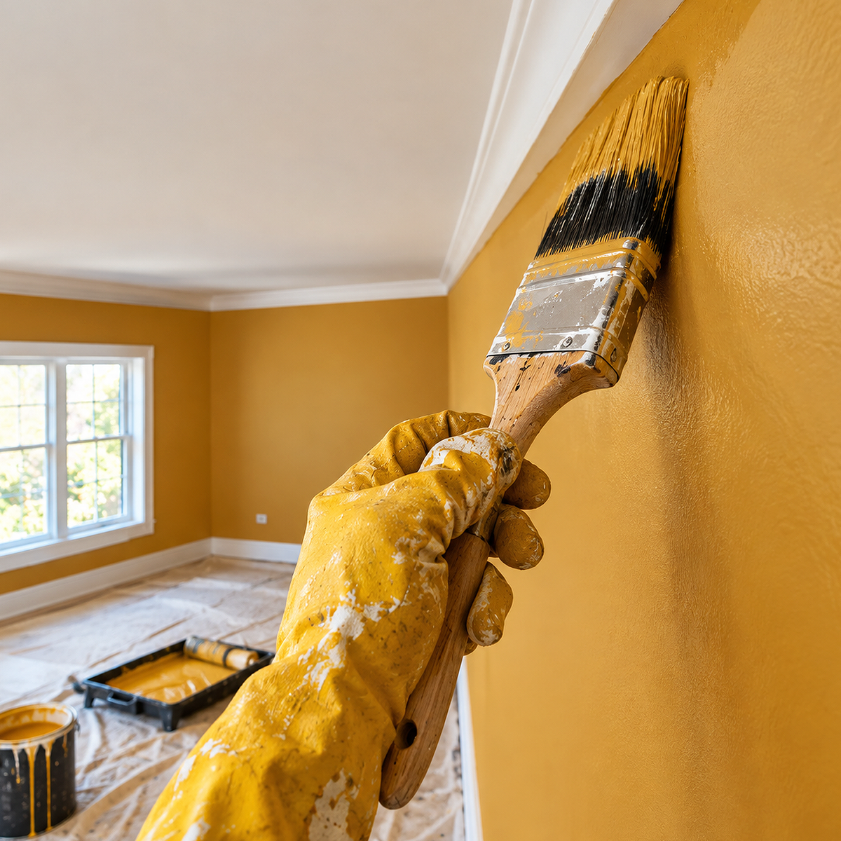 spicy mustard paint brush