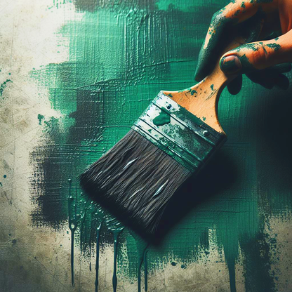 stoke forest green paint brush