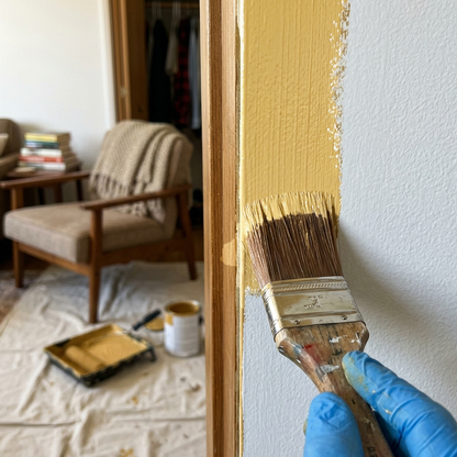 stuart gold paint brush