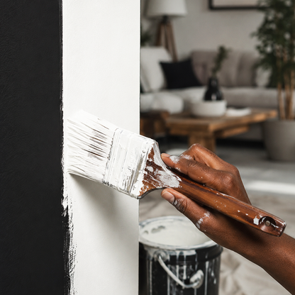 super white paint brush