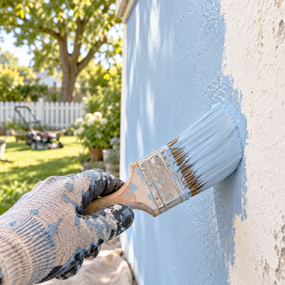 swiss blue paint brush