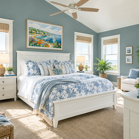 templeton gray painted bedroom