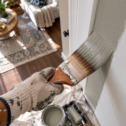 tweed coat paint brush