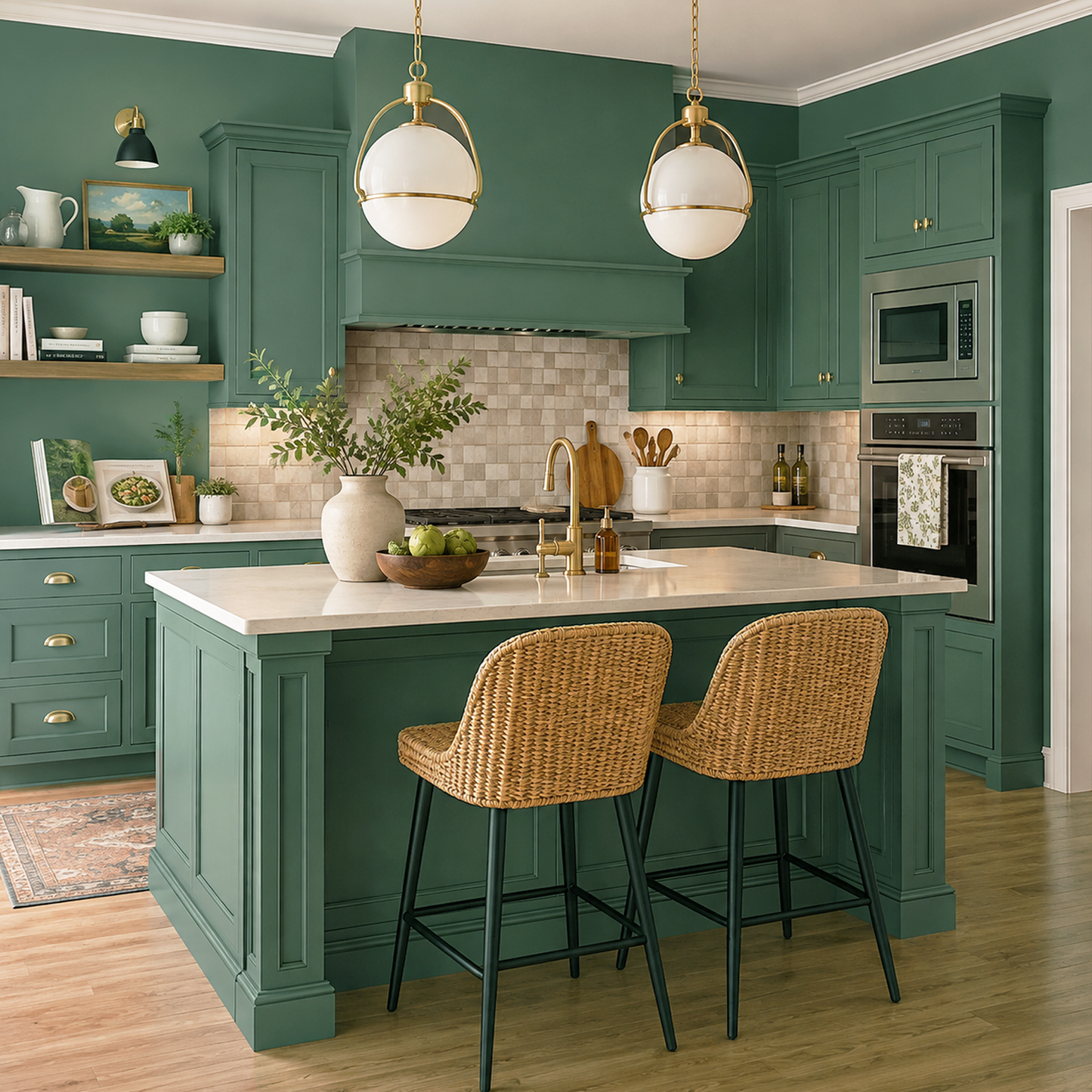 under the sea painted kitchen