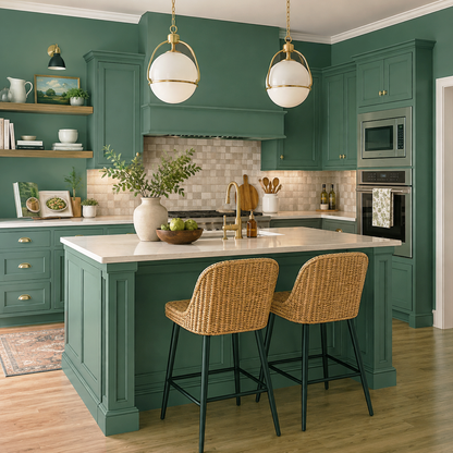 under the sea painted kitchen