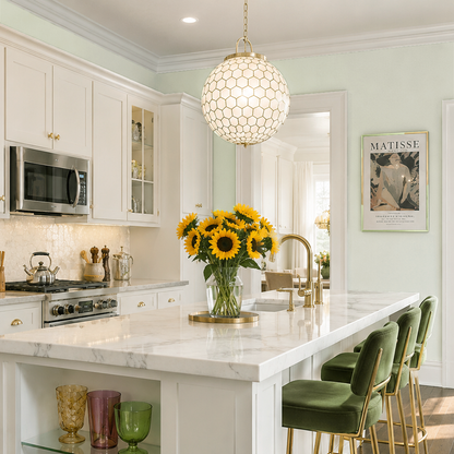 vale mist painted kitchen
