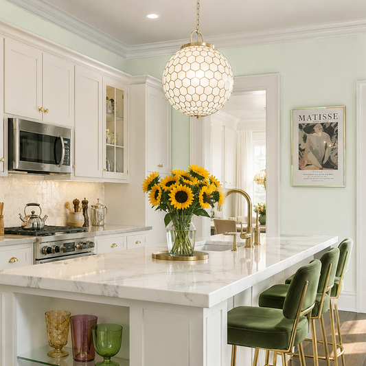 vale mist painted kitchen
