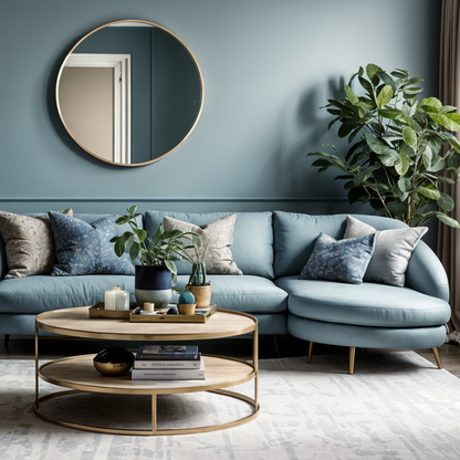 van courtland blue living room