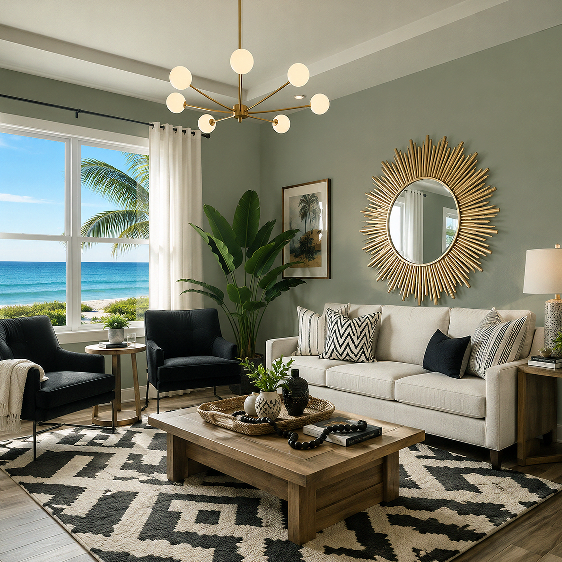 vineland painted living room