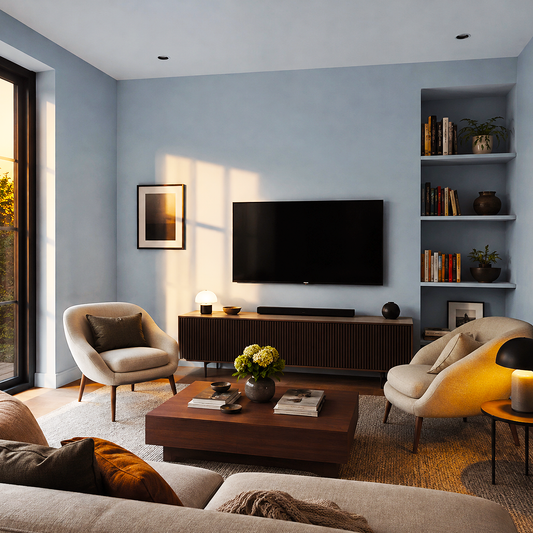 waters edge painted living room